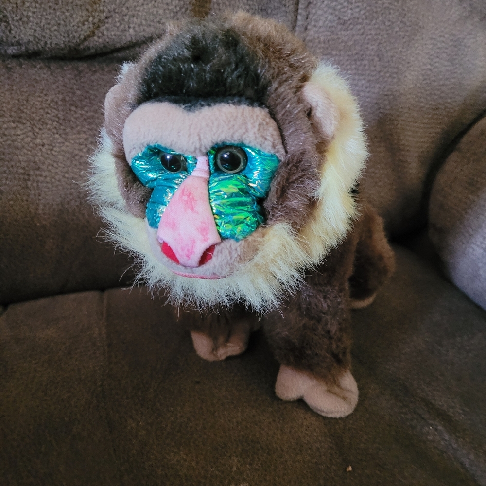 🔥$5 if bundled🔥 Jungle Joe's Safari Friends Merlin the Mandrill Monkey Plush